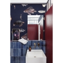 Carta da parati design marino realistico moderno Pesci Tropicali Blu Saldi