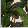 Carta da parati floreale jungle per soggiorno Foglie di Banano Rosa Saldi