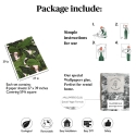 Carta da parati floreale jungle per soggiorno Foglie di Banano Rosa Modello