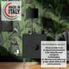 Carta adesiva da parati di design natura giungla Foglia di Banano Nero Sconti