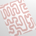 Carta da parati moderna design geometrico Astratta Bianca e Rosa Catalogo
