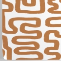 Carta da parati adesiva design geometrico Astratta Bianca e Nocciola Saldi