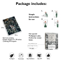 Carta da parati camera da letto floreale jungle Giungla Botanica Modello