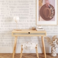 Carta da parati di design moderna per soggiorno Bianca Grigia Promozione