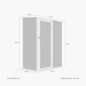 Box lamiera giardino zincata metallo grigio casetta utensili Amalfi 143X89x186cm Prezzo