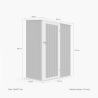Box lamiera giardino zincata metallo grigio casetta utensili Amalfi 143X89x186cm Prezzo