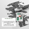 Carta da parati urban jungle piante bianco e grigio Palme Esotiche Saldi