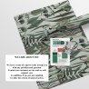 Carta da parati soggiorno con piante e foglie giungla Botanica Verde Stock