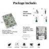 Carta da parati soggiorno con piante e foglie giungla Botanica Verde Modello