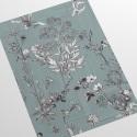 Carta da parati elegante con foglie camera da letto Illustrazioni Floreali Saldi