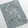 Carta da parati elegante con foglie camera da letto Illustrazioni Floreali Saldi