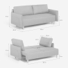 Divano letto 2 posti in stile scandinavo schienale reclinabile Chara Catalogo