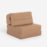 Poltrona letto singolo pieghevole da terra salvaspazio Jasmine Catalogo
