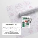 Carta da parati floreale con animali per cameretta Rosa Vittoriana Sconti