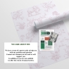 Carta da parati floreale con animali per cameretta Rosa Vittoriana Sconti