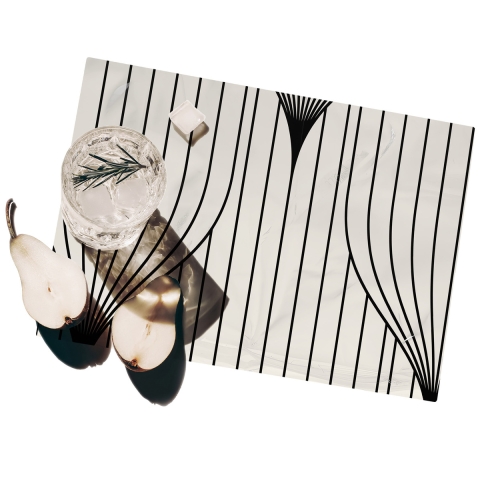 Set 2 tovagliette americane lavabili design vintage 42x30 Art Déco Promozione