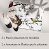 Battiti set 2 tovagliette americane per colazione lavabili 42x30 Vendita