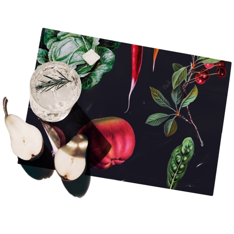 Set 2 tovagliette americane plastificate design naturale 42x30cm Cucina Promozione