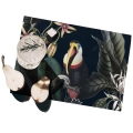 Set 2 tovagliette americane lavabili giungla animali 42x30 Dark Jaguar Promozione