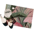 Set 2 tovagliette americane da tavolo per colazione 42x30 Foresta Rosa Promozione