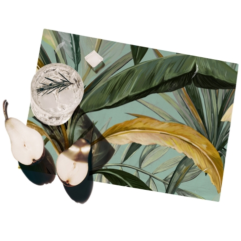 Set 2 tovagliette americane design botanico 42x30o 42x30 Foresta Verde Promozione