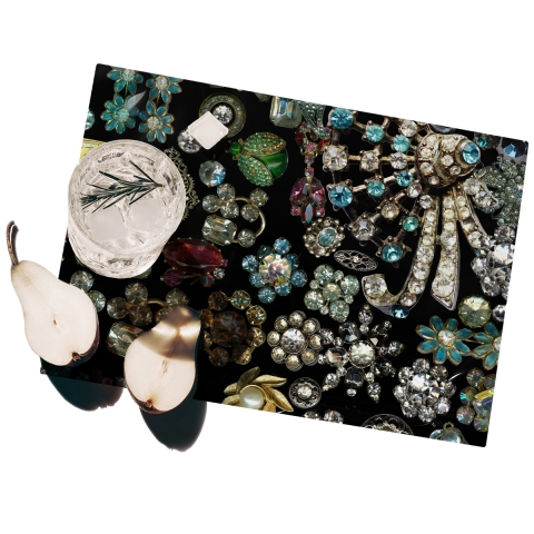 Set 2 tovagliette americane eleganti lavabili da colazione Gioielli Promozione