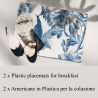 Set 2 tovagliette americane lavabili stile naturale Royal Garden Vendita