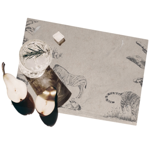 Set 2 tovagliette americane da colazione stile vintage naturale Savana Promozione