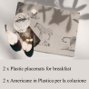 Set 2 tovagliette americane da colazione stile vintage naturale Savana Vendita