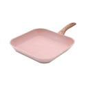 Bistecchiera antiaderente effetto granito rosa 28x28 Bisetti Stonerose Promozione