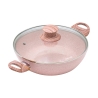 Batteria di pentole a induzione 10 pezzi effetto granito rosa Stonerose Misure