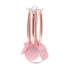 Set 6 utensili da cucina in metallo rosa e silicone Bisetti Stonerose Promozione