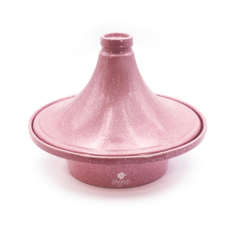 Pentola tajine antiaderente in ceramica rosa 26cm Bisetti Stonerose Promozione