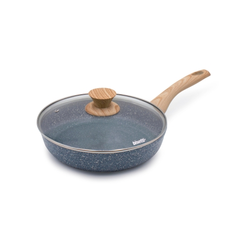 Padella antiaderente 24cm effetto pietra con coperchio Pierre Gourmet Promozione