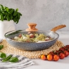 Padella in alluminio 28cm antiaderente con coperchio Pierre Gourmet Vendita