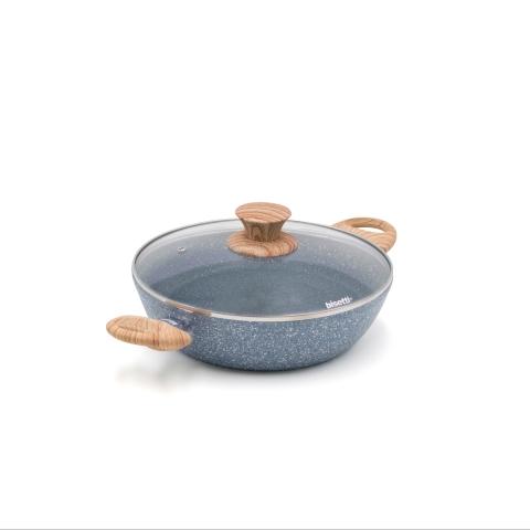 Pentola tegame in alluminio antiaderente 24cm Bisetti Pierre Gourmet Promozione