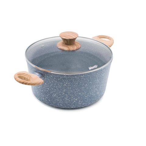 Casseruola pentola in alluminio antiaderente 24cm Bisetti Pierre Gourmet Promozione