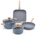 Batteria 6 pentole padella bistecchiera antiaderenti Pierre Gourmet Promozione