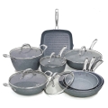 Batteria 13 pezzi padelle bistecchiera antiaderenti Bisetti Pierre Gourmet Promozione
