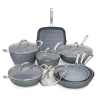 Batteria 13 pezzi padelle bistecchiera antiaderenti Bisetti Pierre Gourmet Promozione