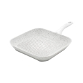 Bistecchiera antiaderente 28x28cm con manico legno bianco Stonewhite Promozione