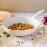 Padella wok saltapasta 28cm in alluminio antiaderente Bisetti Stonewhite Vendita
