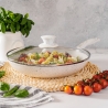Padella alluminio antiaderente 24cm con manico legno bianco Stonewhite Vendita