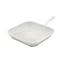 Batteria 6 pezzi padelle bistecchiera in alluminio antiaderente Stonewhite Offerta