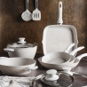 Set 10 pezzi padelle pentole in alluminio antiaderenti Bisetti Stonewhite Vendita