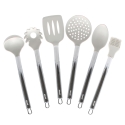 Set 6 utensili cucina accessori in silicone supporto metallo Stonewhite Offerta