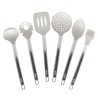 Set 6 utensili cucina accessori in silicone supporto metallo Stonewhite Offerta