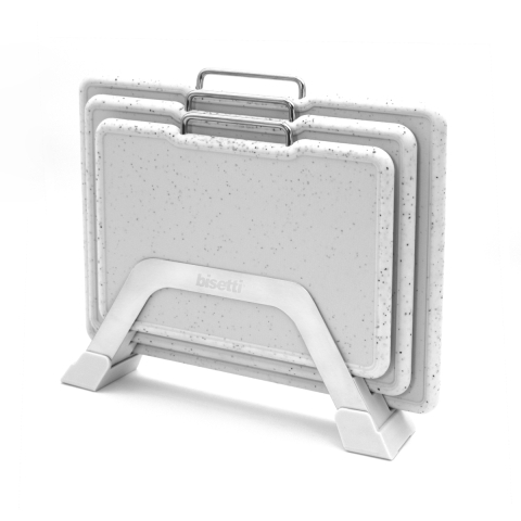 Set 3 taglieri da cucina in plastica effetto granito Bisetti Stonewhite  Promozione