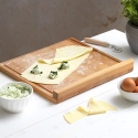 Tagliere in legno di faggio 40x36cm per cucina Bisetti Vendita