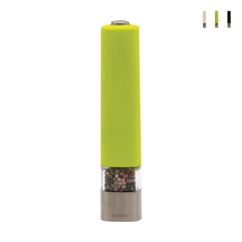 Macina sale e pepe elettrico design trasparente 20cm Bisetti Promozione